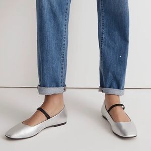 Madewell Silver Greta Ballet Flats